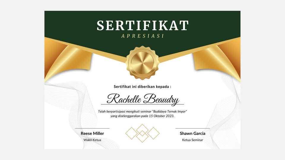 Digital Printing - DESAIN SERTIFIKAT KREATIF - 8