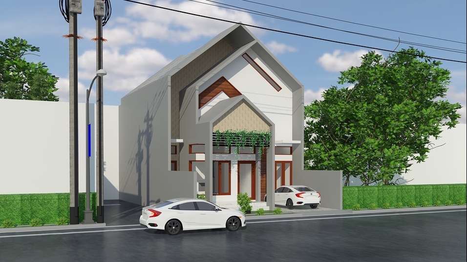 3D & Perspektif - KEREN ABIS!!! JASA DESAIN SKETCHUP 3D EKSTERIOR SESUAI EKSPEKTASI - 3