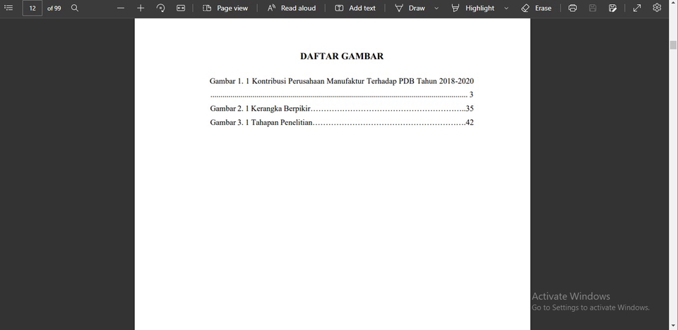 Jasa Pengetikan Online: Daftar Gambar untuk Tabel Kontribusi Perusahaan Manufaktur terhadap PDB Tahun 2018-2020, Kerangka Berpikir dan Tahapan Penelitian