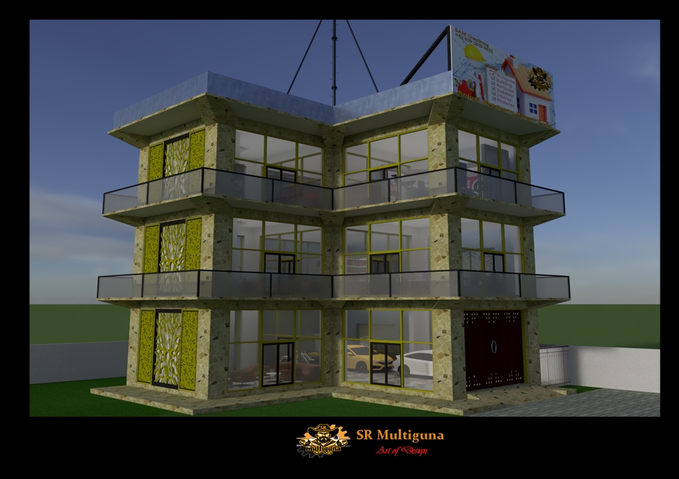 Jasa drafter arsitek freelance, gambar autocad rumah 3 lantai, desain bangunan modern.