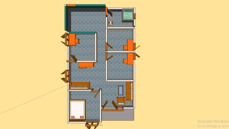 3D & Perspektif - Desain rumah Minimalis 3D dengan SketchUp - 2