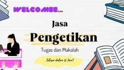 Jasa pengetikan online untuk tugas sekolah, makalah, skripsi, proposal, dan dokumen lainnya.  Harga terjangkau, hasil cepat dan rapi.