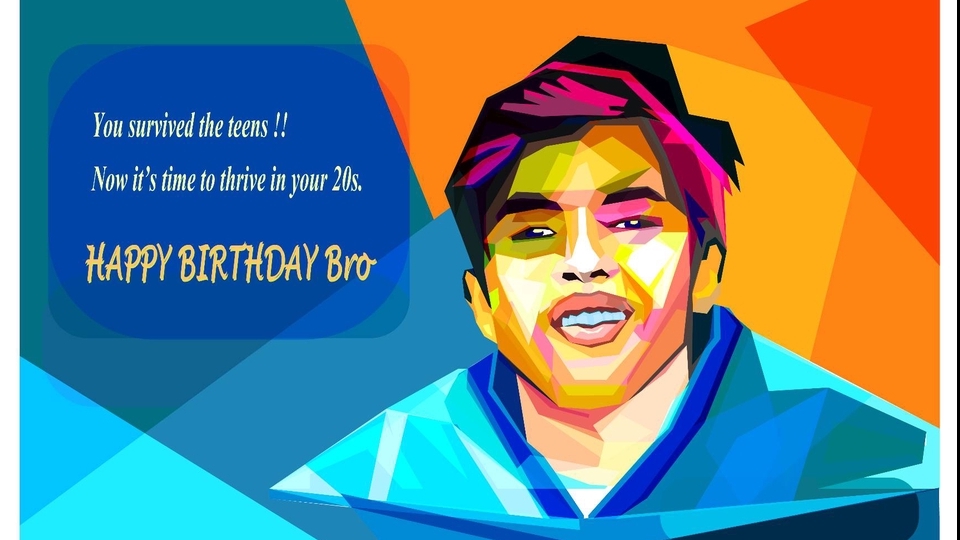 Gambar dan Ilustrasi - Desain Wpap Keren Cocok Buat Kado Ultah Kekinian - 6