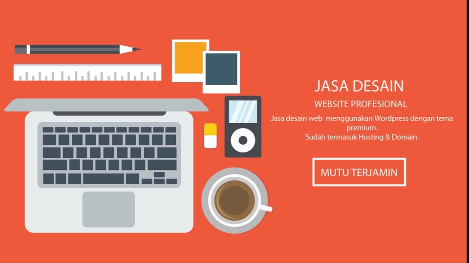 Jasa Pembuatan Website Profesional dengan WordPress,  Hosting dan Domain