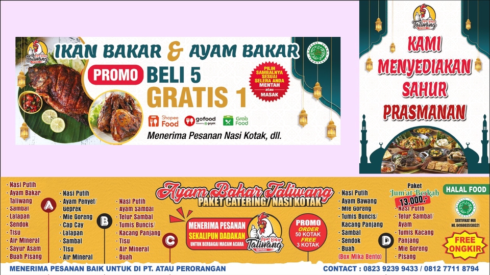 Digital Printing - DESAIN BANNER/SPANDUK SIAP CETAK - 1