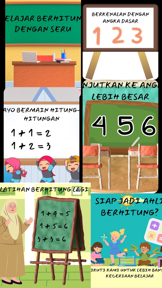 Jasa admin online shop mengajarkan berhitung dasar kepada anak-anak dengan metode menyenangkan