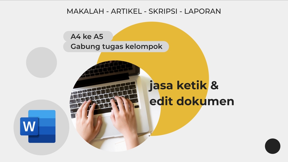 Pengetikan Umum - Jasa Ketik & Edit Dokumen (Makalah, Artikel, Skripsi, Laporan) Gabung Tugas Kelompok - 1