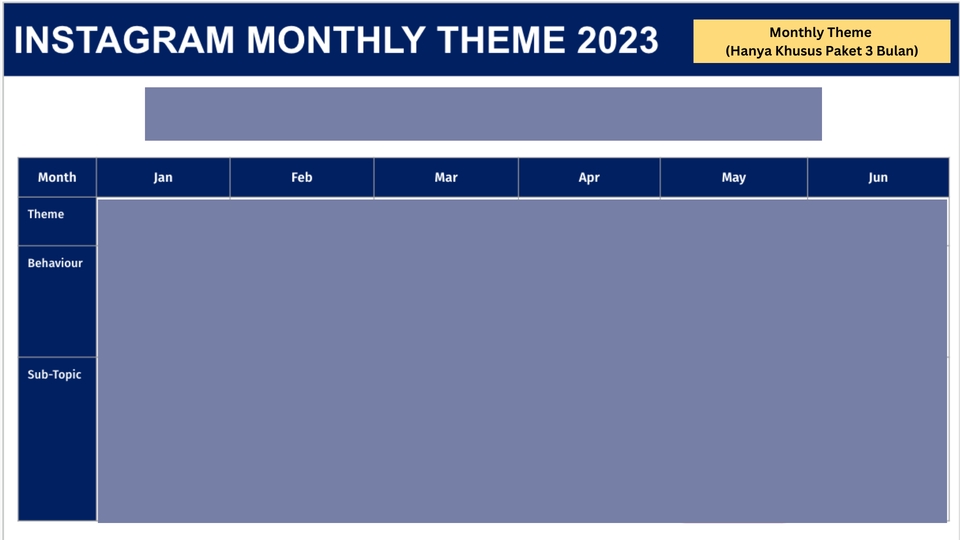 Jasa penulis konten freelance indonesia - template konten instagram bulanan 2023