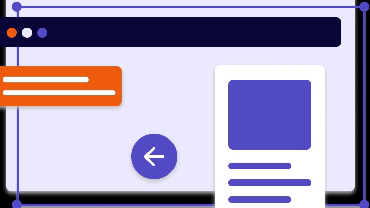 Jasa pembuatan website dengan desain modern dan responsif, termasuk tombol back pada browser.
