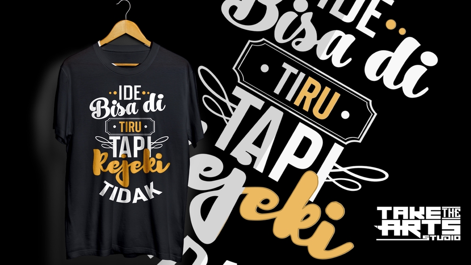 Desain Kaos & Motif - DESAIN TYPHOGRAPHY  - 1