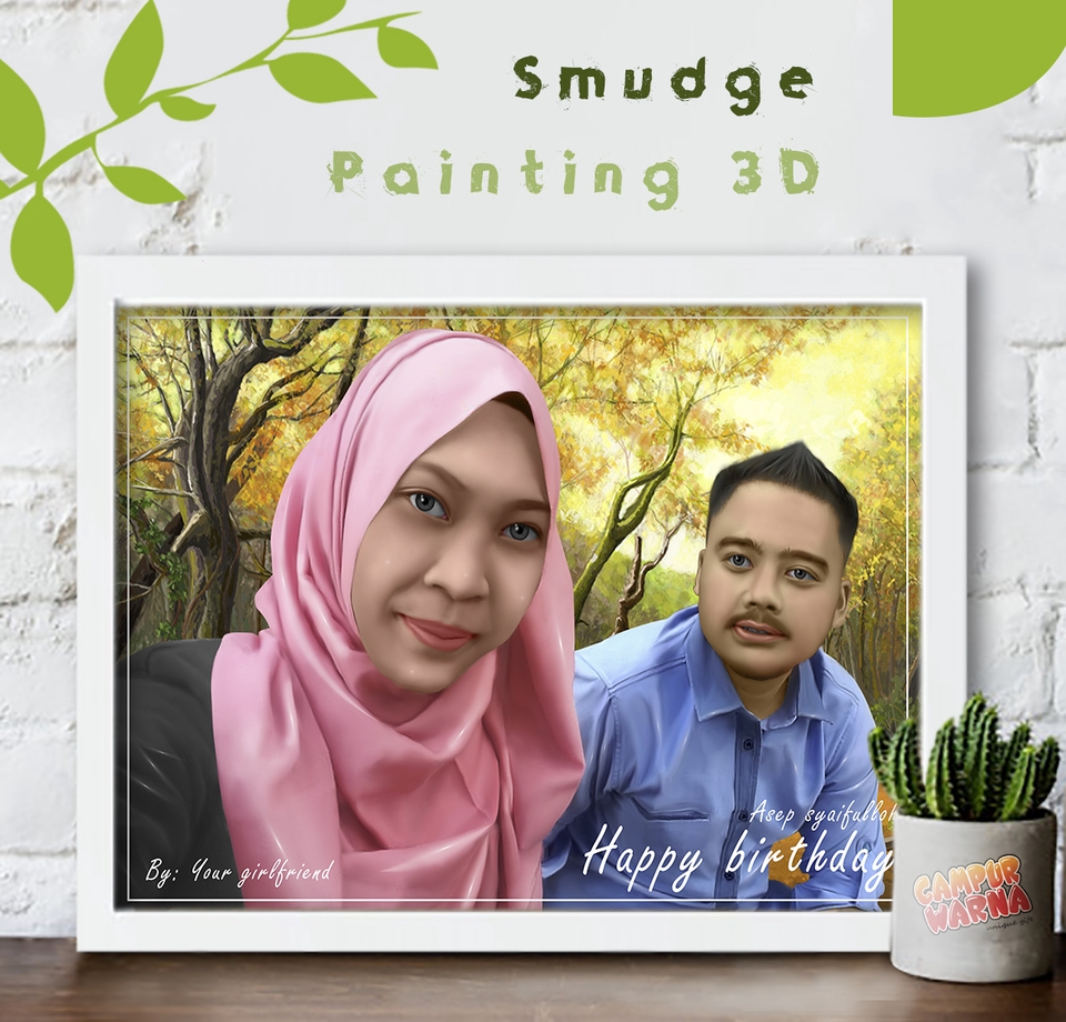 Jasa lukis wajah, gambar karikatur, dan sketsa wajah untuk ilustrasi potret dengan gaya kartun, cocok untuk hadiah spesial dan keperluan personal atau perusahaan.