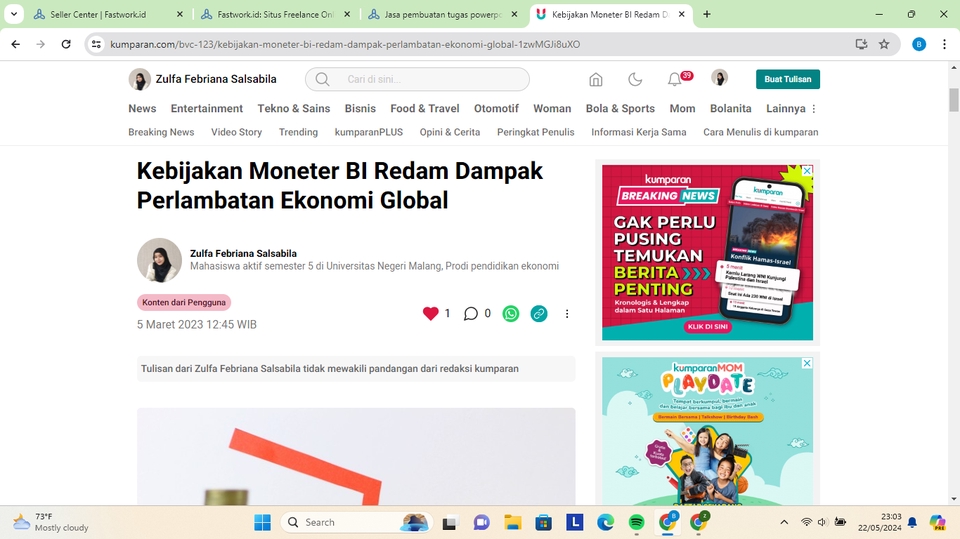 Jasa penulis artikel freelance Indonesia, penulis konten profesional, jasa tulis artikel SEO, dan jasa pembuatan copywriting.