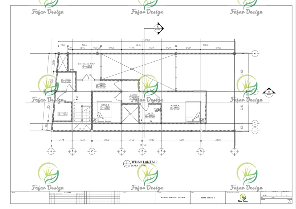 CAD Drawing - Desain Bangunan Atau Gambar Kerja Dalam Bentuk 2D - 14