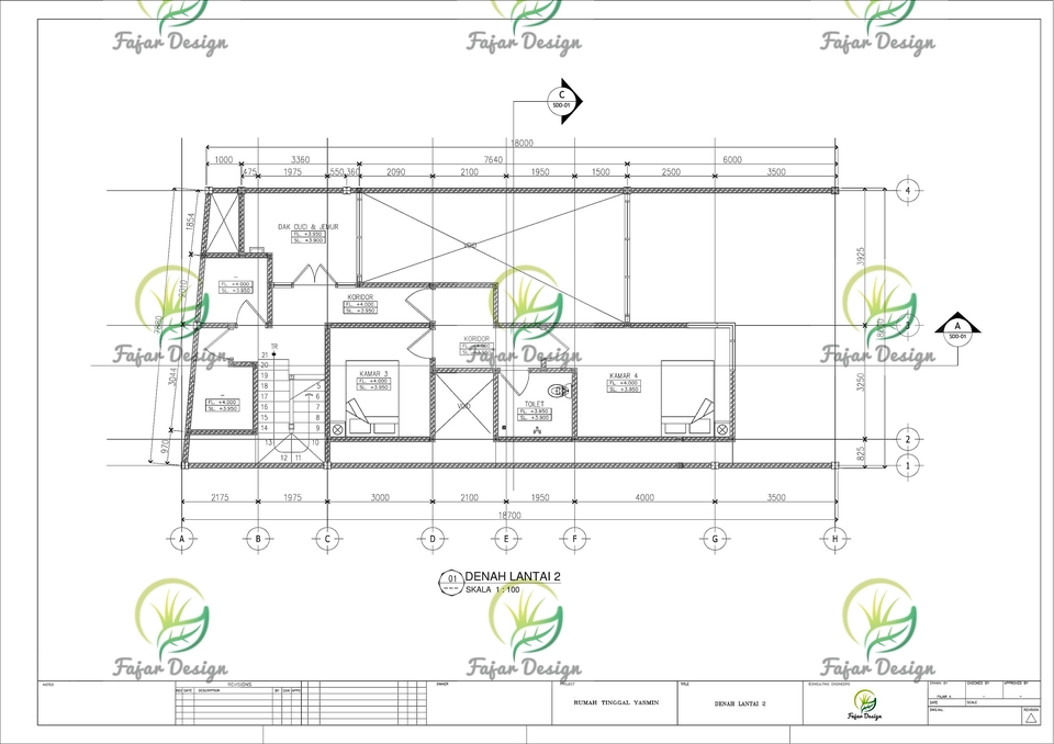 CAD Drawing - Redraw Bangunan Atau Gambar Kerja Dalam Bentuk 2D - 14