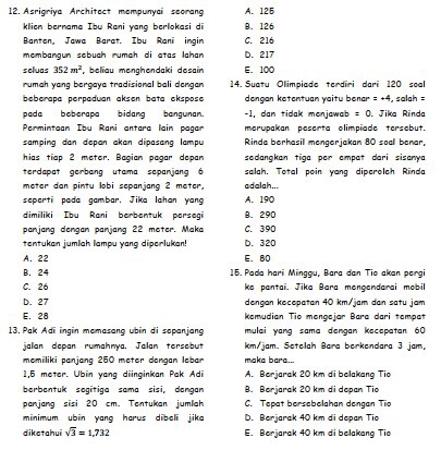 Jasa Lainnya - Jasa Pembuatan Soal dan Pembahasan Ujian Matematika SD / SMP / SMA / UTBK - 6
