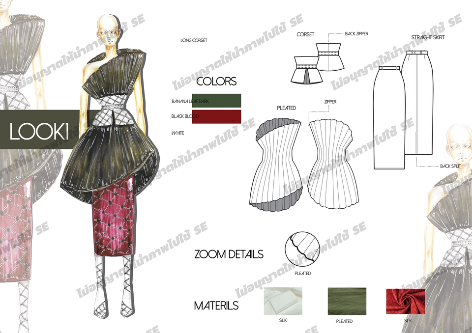 วาด/ออกแบบแพทเทิร์นเสื้อผ้า - รับวาด fashion illustration ออกแบบเสื้อผ้า ออกแบบลายผ้า ออกแบบกระเป๋า รับทำแบรนด์แฟชั่น - 26