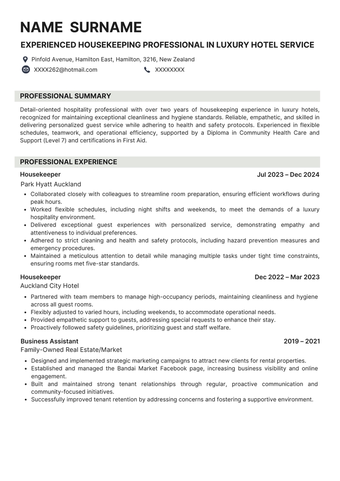 อื่นๆ - รับตรวจและแก้ไข หรือ สร้าง New Resume/CV (ENG) ราคาประหยัด - 5