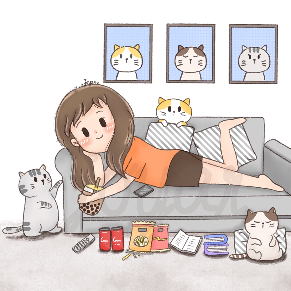 วาดภาพการ์ตูน - รับวาดการ์ตูนสไตล์น่ารัก :) - 2