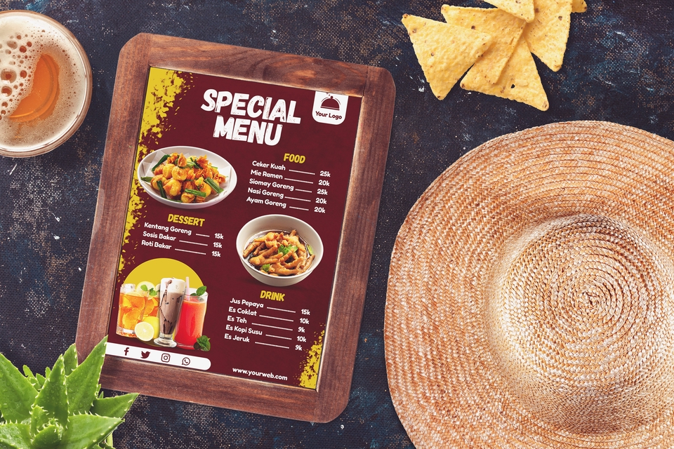 Digital Printing - Desain Menu Makanan, Menarik dan Pengiriman Cepat - 3