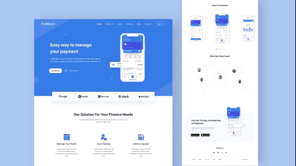 UI & UX Design - Modern UI/UX Design Untuk Website/Landing Page - 1