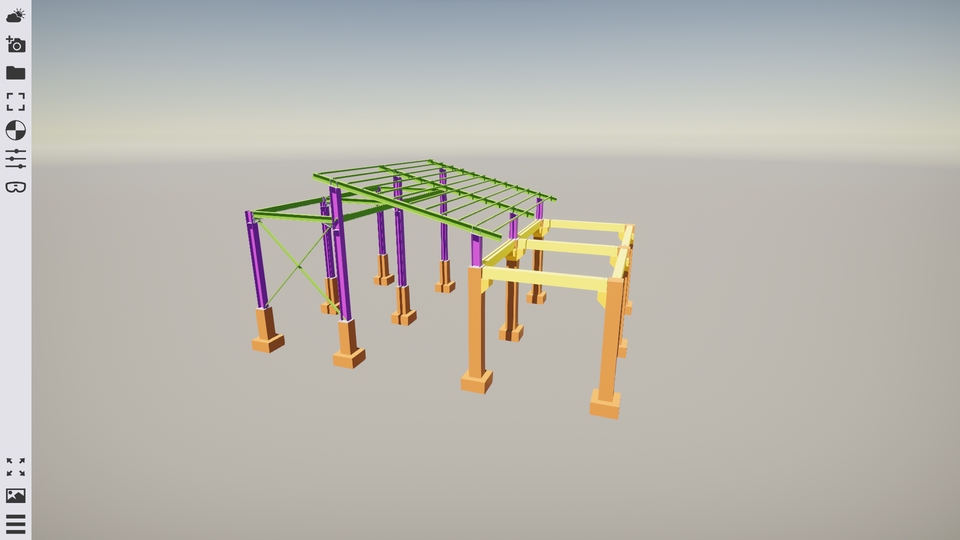 3D & Perspektif - Jasa pemodelan desain 3d bangunan baja/beton menggunakan software Tekla Structures - 9