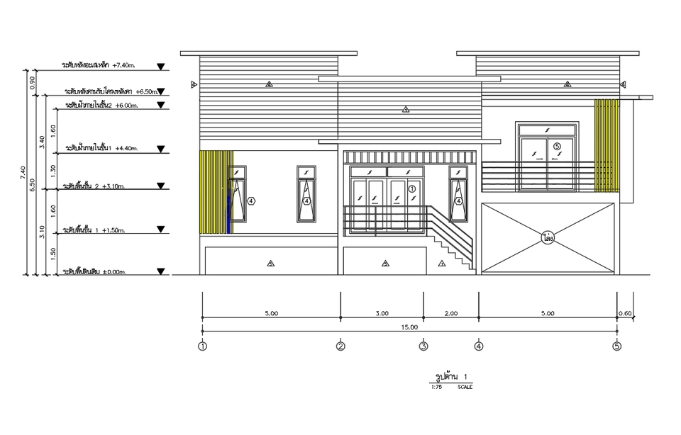 แบบบ้านชั้นเดียว พร้อม BOQ ออกแบบโครงสร้าง เขียนแบบก่อสร้าง ราคาถูก