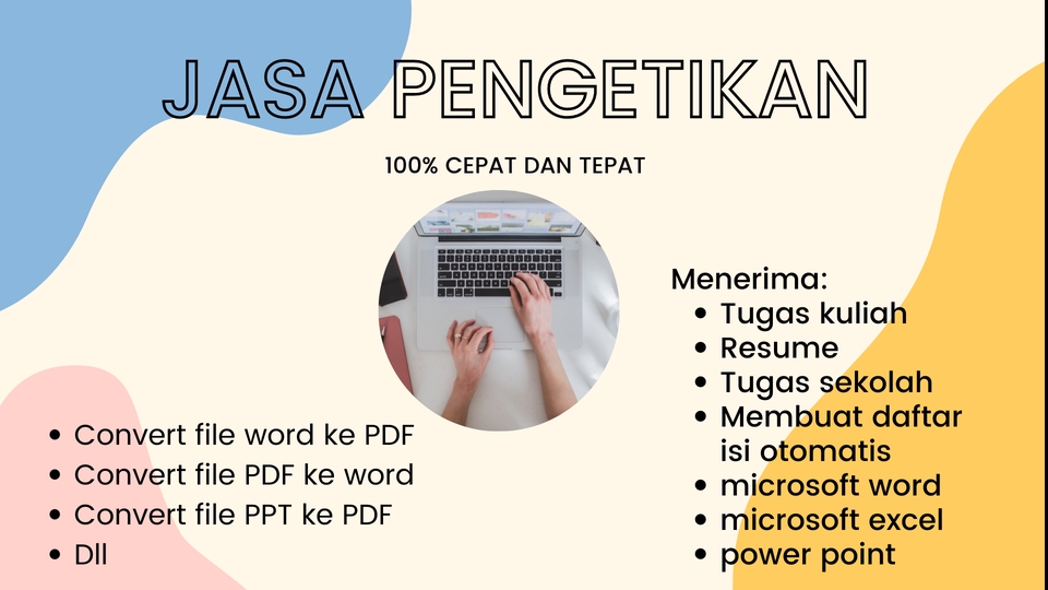 Pengetikan Umum - Jasa ketik, resume, tugas sekolah dan kuliah - 1