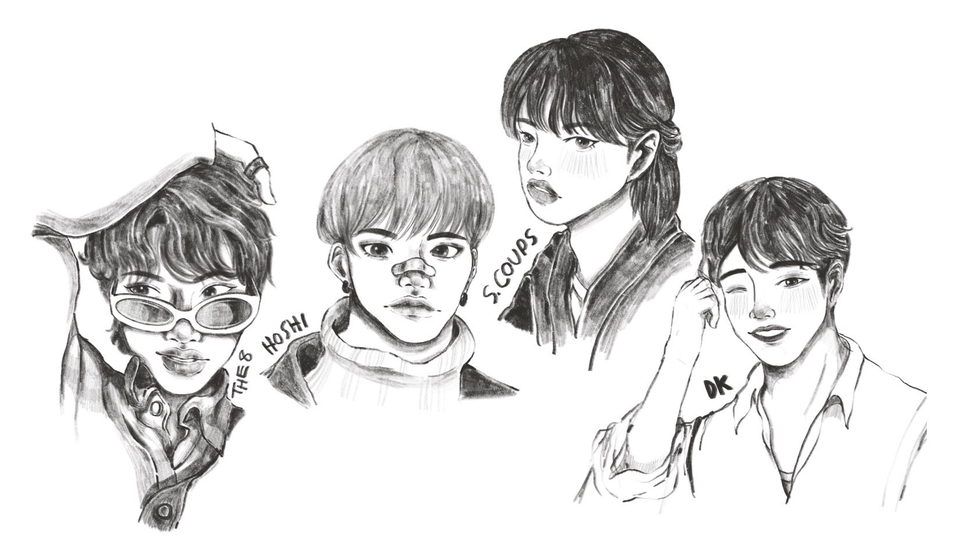 วาดแฟนอาร์ต - รับวาดแฟนอาร์ต Fanart Portrait Semi-Real :: Texture ดินสอไม้ - 1