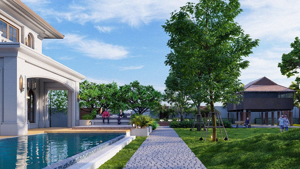 ออกแบบภูมิทัศน์และตกแต่งสวน - Landscape design & Render perspective - 2