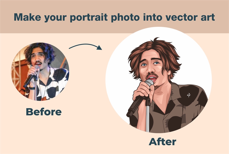 Gambar Potret - PROMO! Design Vector Photo Potrait, 1 Hari Jadi! - 2