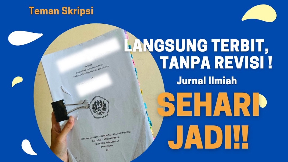 Penulisan Konten - 1 HARI TERBIT JURNAL! Penulisan Artikel Ilmiah (tanpa Revisi) - 1