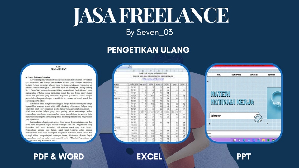 Pengetikan Umum - PENGETIKAN ULANG DALAM BENTUK PDF, WORD, EXCEL, DAN PPT - 1