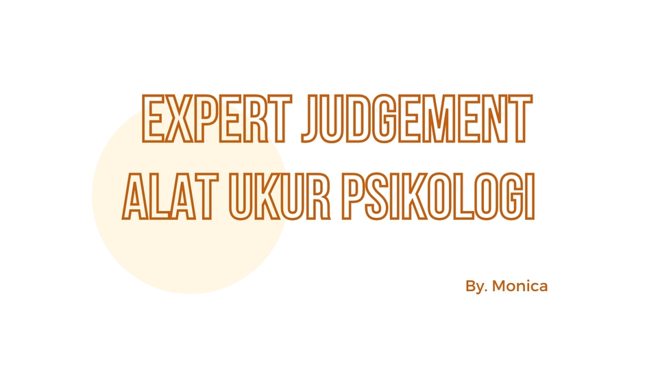 Jasa Lainnya di Konsultasi - Expert Judgement Alat Ukur / Skala Psikologi