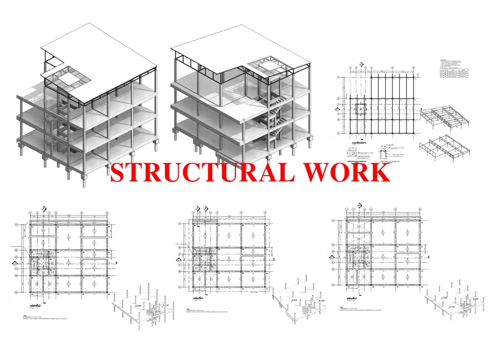 เขียนแบบวิศวกรรมและออกแบบโครงสร้าง - ออกเเบบเขียนเเบบโครงสร้าง,ต่อเติม,ทำรายการคำนวณ,BOQ  *รับงานเร่งด่วน* - 21