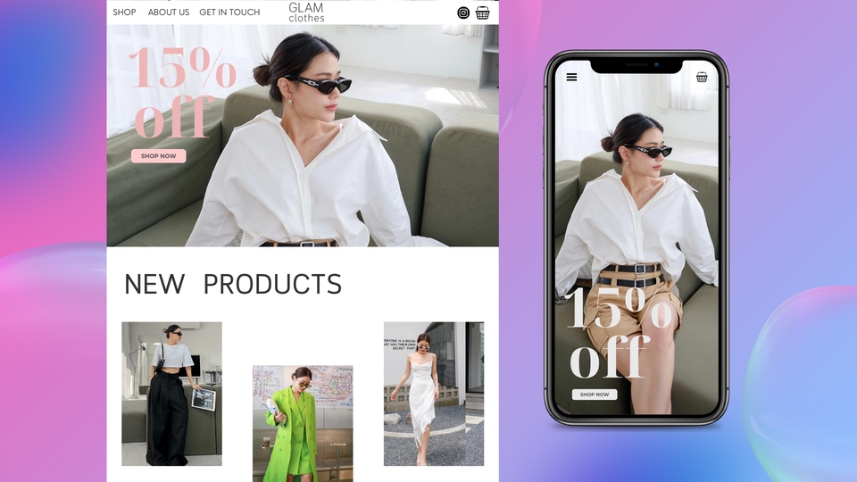 ออกแบบ UI UX สำหรับเว็บไซต์ E-commerce สำหรับธุรกิจแฟชั่น