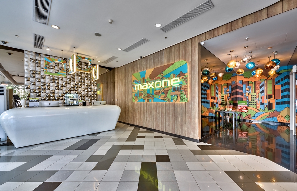 Jasa Fotografi Interior Hotel dan Cafe Maxone di Jakarta.