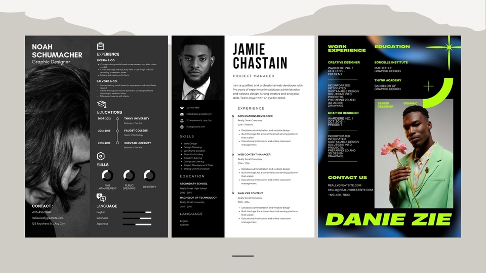 Portfolio & Resume - ออกแบบ Resume/CV  ฉบับภาษา Thai/English - 6