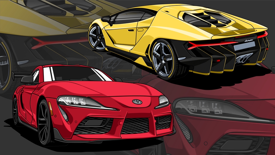 Gambar dan Ilustrasi - Vector Car Illustration - 1