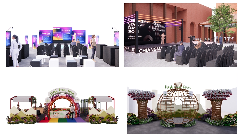 3D Perspective - รับทำ Model 3D / Perspective Interior,Exterior / Booth / Event / Exhibition - 28