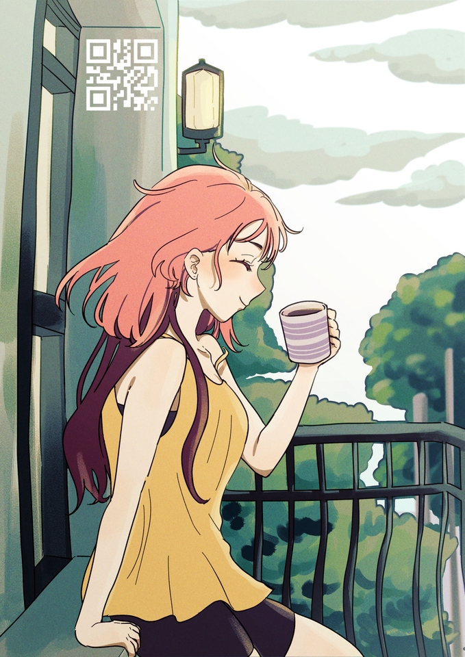 Gambar dan Ilustrasi - Ilustrasi Style Lo-fi / Anime + Background - 2