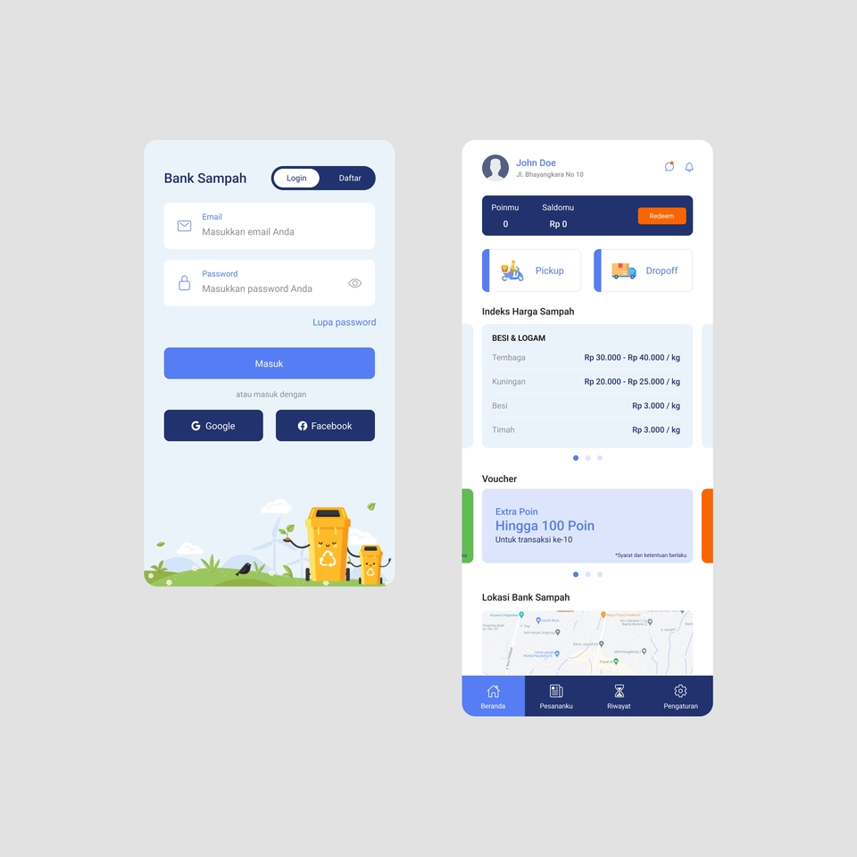 Jasa desain website murah dan profesional, contoh desain aplikasi mobile dan web, UI UX design, web design terbaik di Indonesia.