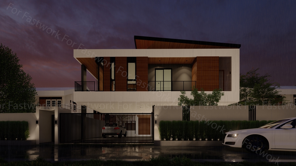 รับออกแบบ perspective ภาพ 3d โมเดลบ้าน 3 มิติ ราคาถูก ออกแบบบ้าน 3d