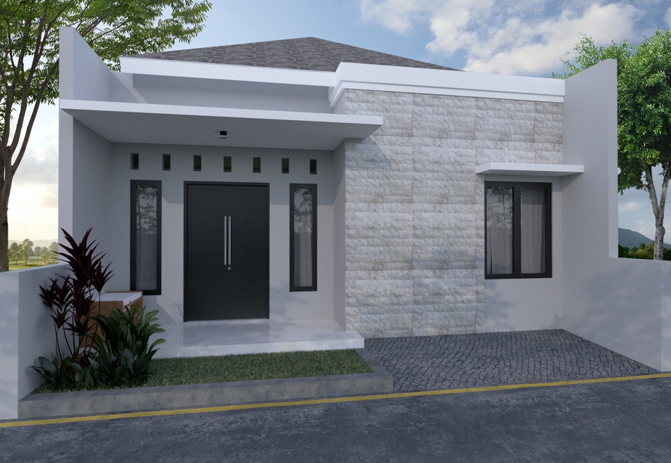 CAD Drawing - Desain Rumah Modern Minimalis Murah - 7