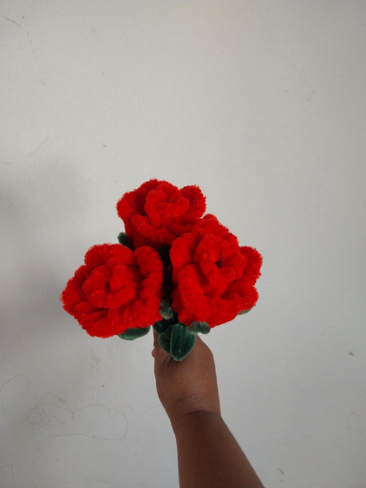 Art & Craft - ดอกไม้ลวดกำมะหยี่ ดอกไม้ทำมือ ดอกไม้แฮนเมด ดอกไม้ประดิษฐ์ - 12