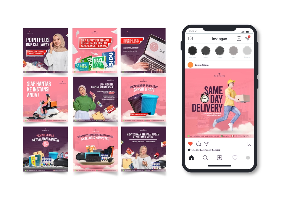 Banner Online - Desain sosial media (feed & story instagram) sesuai kebutuhan anda, karya original - 5