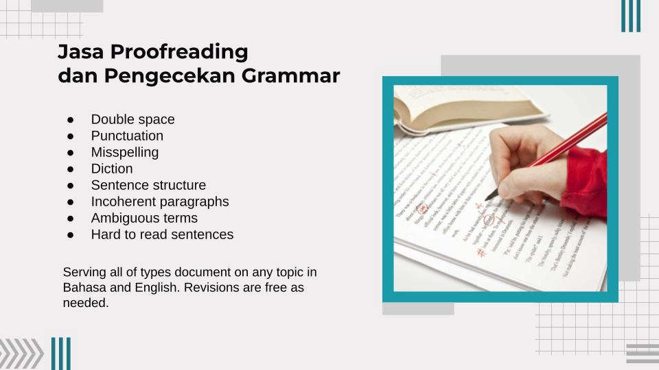 Proofreading - Jasa Editing dan Proofreading EN & ID - 2