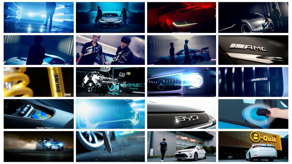 รับผลิตวีดีโอโฆษณา รถยนต์ Mercedes Benz BYD AMG โปรดักชั่นคุณภาพสูง ตัดต่อวีดีโอ