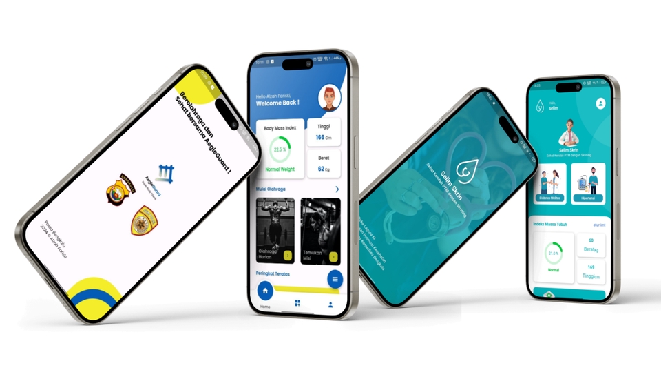 Desain UI UX untuk aplikasi mobile, desain tampilan antarmuka dan pengalaman pengguna.