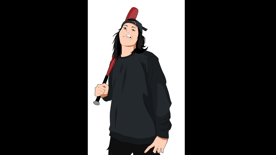 Desain Karakter - Edit Foto Jadi Anime / Vektor - 3