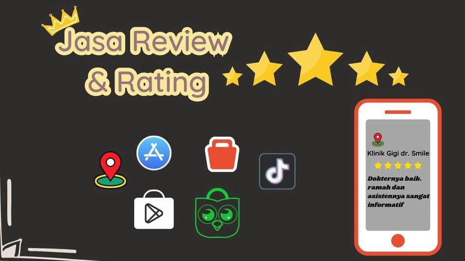 Memberi Review - Memberi Rating/Ulasan/Review bintang 5 Marketplaace Online Shop Tokopedia Shopee Lazada - 1